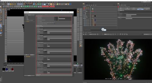 图文 视频 c4d野教程 quartz fm水晶预设参数分析及水晶生长制作案例